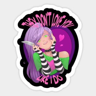 Yandere love Sticker